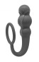 Серое эрекционное кольцо Legend с анальным стимулятором Серое эрекционное кольцо Legend с анальным стимулятором