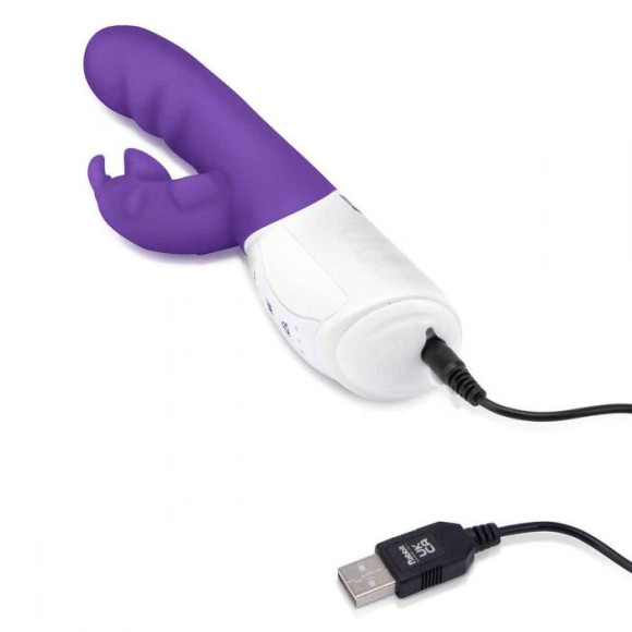 Фиолетовый вибромассажер с клиторальной стимуляцией Clitoral Suction Rabbit - 24,5 см. Фиолетовый вибромассажер с клиторальной стимуляцией Clitoral Suction Rabbit - 24,5 см.