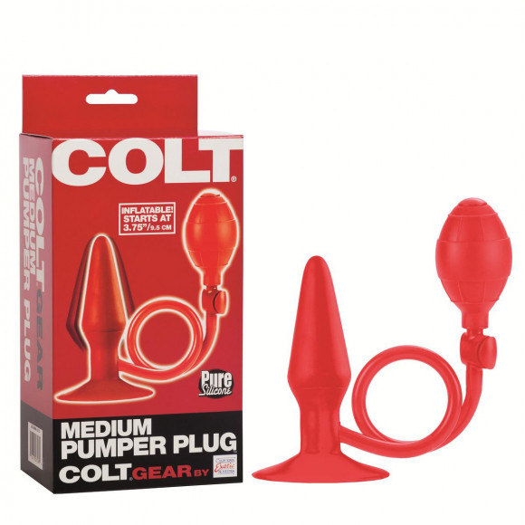 Красная расширяющаяся пробка COLT MEDIUM PUMPER PLUG - 9,5 см.