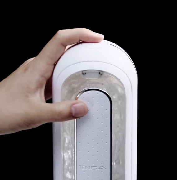 Белый мастурбатор Flip Zero с вибрацией Белый мастурбатор Flip Zero с вибрацией