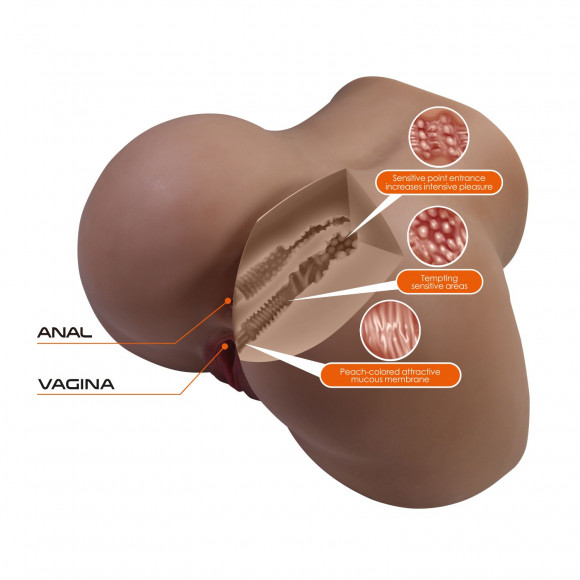 Мастурбатор Briony с 2 любовными каналами
