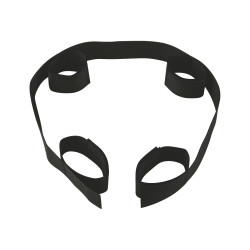 Черный фиксатор на щиколотки и запястья Черный фиксатор на щиколотки и запястья