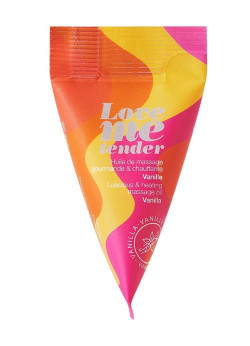 Съедобное согревающее массажное масло Love Me Tender Vanilla с ароматом ванили - 10 мл. Съедобное согревающее массажное масло Love Me Tender Vanilla с ароматом ванили - 10 мл.