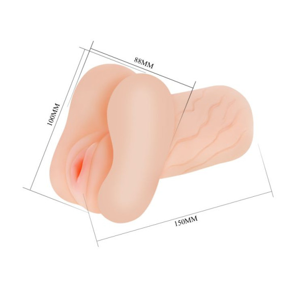 Мастурбатор без вибрации - вагина и анус Мастурбатор без вибрации - вагина и анус