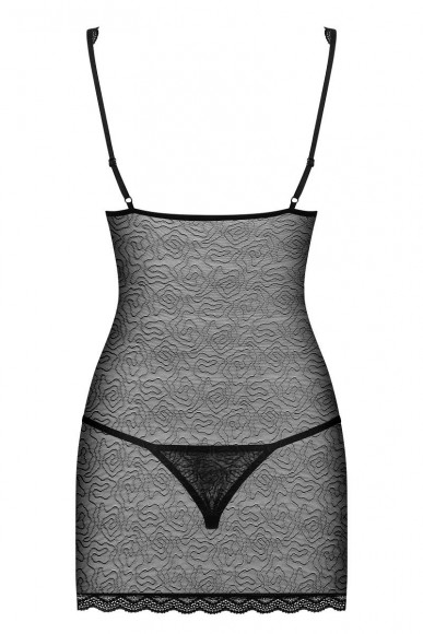 Соблазнительная сорочка из двух видов материала