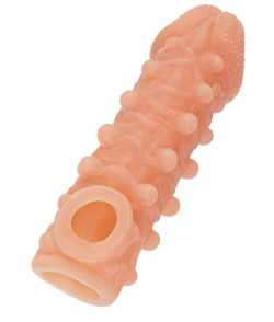 Телесная закрытая насадка с шариками Cock Sleeve 010 Size M - 15,6 см. Телесная закрытая насадка с шариками Cock Sleeve 010 Size M - 15,6 см.