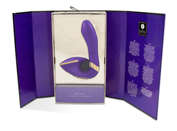 Фиолетовый вибростимулятор SOYO - 17 см. Фиолетовый вибростимулятор SOYO - 17 см.