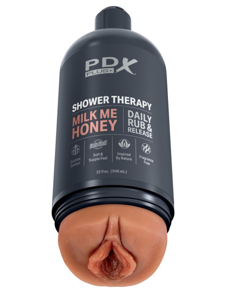 Мастурбатор-вагина цвета карамели Shower Therapy Milk Me Honey Мастурбатор-вагина цвета карамели Shower Therapy Milk Me Honey