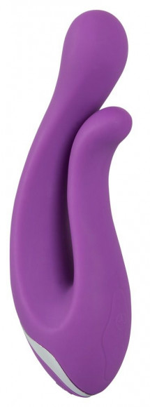 Фиолетовый перезаряжаемый вибратор Javida Double Vibe