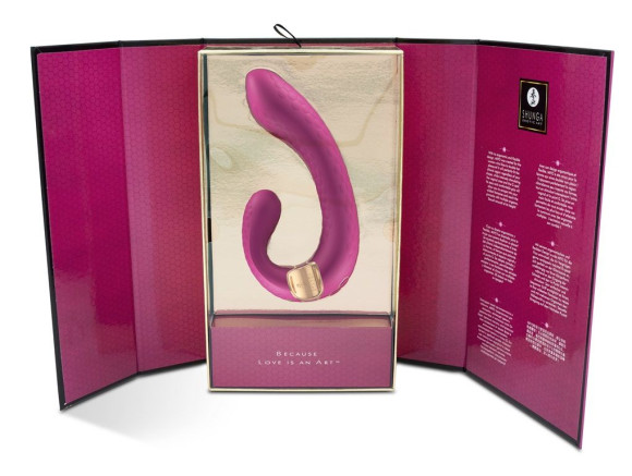 Малиновый гибкий вибростимулятор MIYO с двумя моторами - 18,5 см. Малиновый гибкий вибростимулятор MIYO с двумя моторами - 18,5 см.