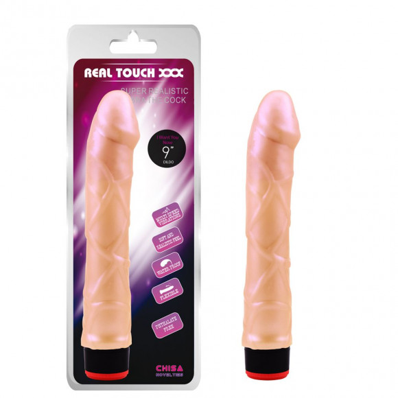 Телесный вибратор-реалистик 9” Vibe Cock - 22 см. Телесный вибратор-реалистик 9” Vibe Cock - 22 см.