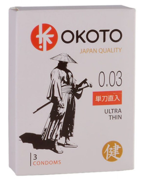 Ультратонкие презервативы OKOTO Ultra Thin - 3 шт. Ультратонкие презервативы OKOTO Ultra Thin - 3 шт.