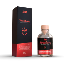 Массажный гель с ароматом клубники Strawberry - 30 мл. Массажный гель с ароматом клубники Strawberry - 30 мл.