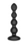 Черная анальная виброцепочка с ротацией и пультом ДУ - 17,7 см. Черная анальная виброцепочка с ротацией и пультом ДУ - 17,7 см.