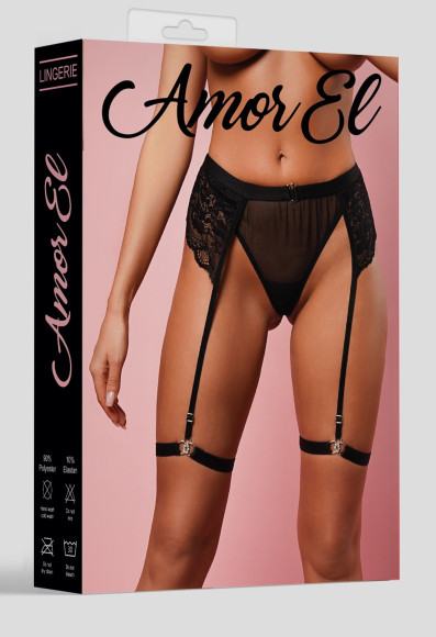 Женские трусики со съемными бусинами и поясом с гартерами Женские трусики со съемными бусинами и поясом с гартерами