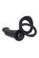 Черная насадка на пенис для двойного проникновения - 19 см. Черная насадка на пенис для двойного проникновения - 19 см.