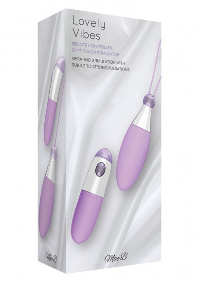 Фиолетовый вибростимулятор Remote Soft Touch Stimulator - 10 см.