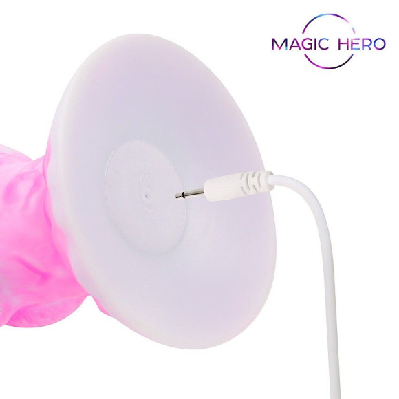 Розовый фантазийный вибратор с 7 режимами возвратно-поступательных движений - 23,5 см. Розовый фантазийный вибратор с 7 режимами возвратно-поступательных движений - 23,5 см.